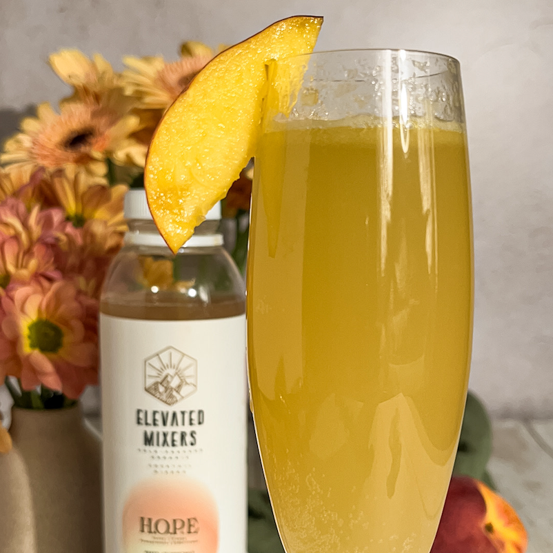 Peach H.O.P.E. Bellini Mocktail