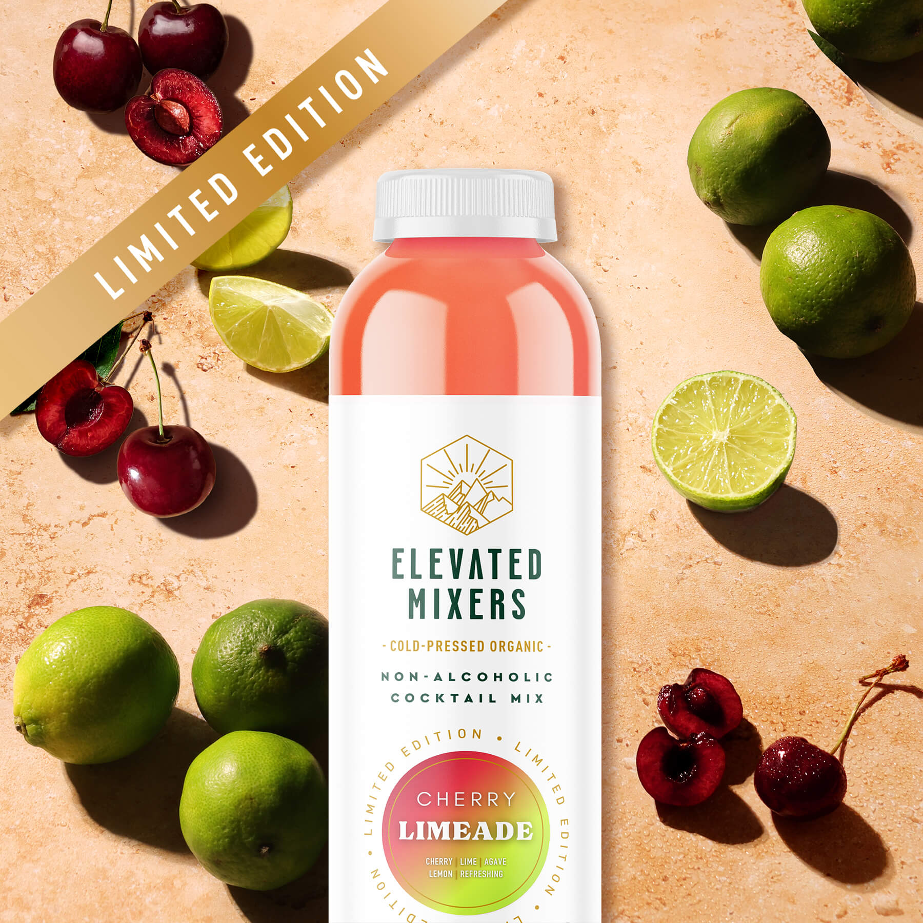 Cherry Limeade Cocktail Mixer – Organic Small-Batch