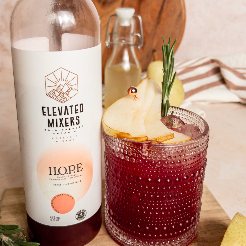 H.O.P.E. Honeyed Orchard Smash Mocktail