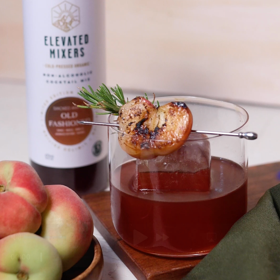 Peach Pit Smoked Old Fashioned